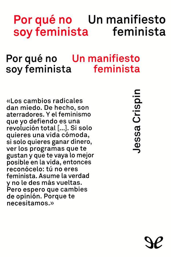 Por qué no soy feminista